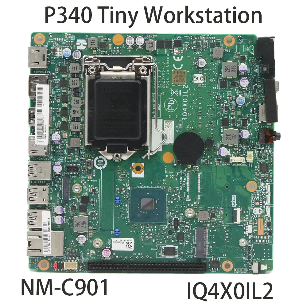 For Lenovo ThinkStation P340 Tiny Workstation Laptop Motherboard Q470 65W NM-C901 With  FRU:5B20U54383 5B20U54382 5B20U54813 Lenovo laptop repair parts