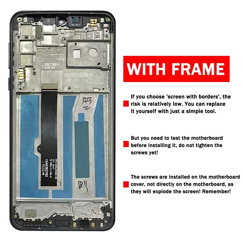 6.2" Screen For Motorola One Macro XT2016-2 XT2016-1 LCD Display Touch Screen Digitizer Assembly OneMacro PAGS0005IN Display Motorola phone repair parts