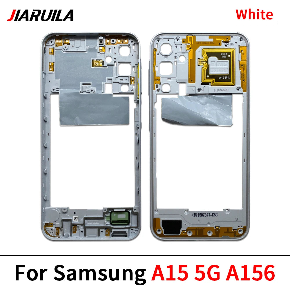 New For Samsung A15 4G A155F / A15 5G A156B / A05 / A05s / A25 5G Housing Middle Frame Bezel Middle Plate Cover Samsung phone repair parts