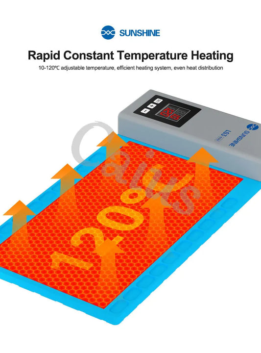 SUNSHINE LS3 Mini LCD Screen Remover Heating Stage Separator Pad for Mobile Phones And Tablet Screens - Essential Tool for Tech Professional Repair Tools