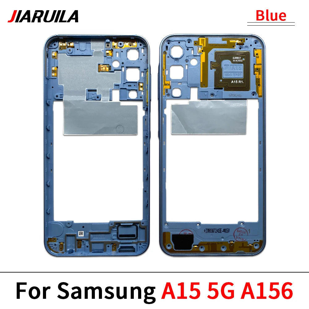 New For Samsung A15 4G A155F / A15 5G A156B / A05 / A05s / A25 5G Housing Middle Frame Bezel Middle Plate Cover Samsung phone repair parts
