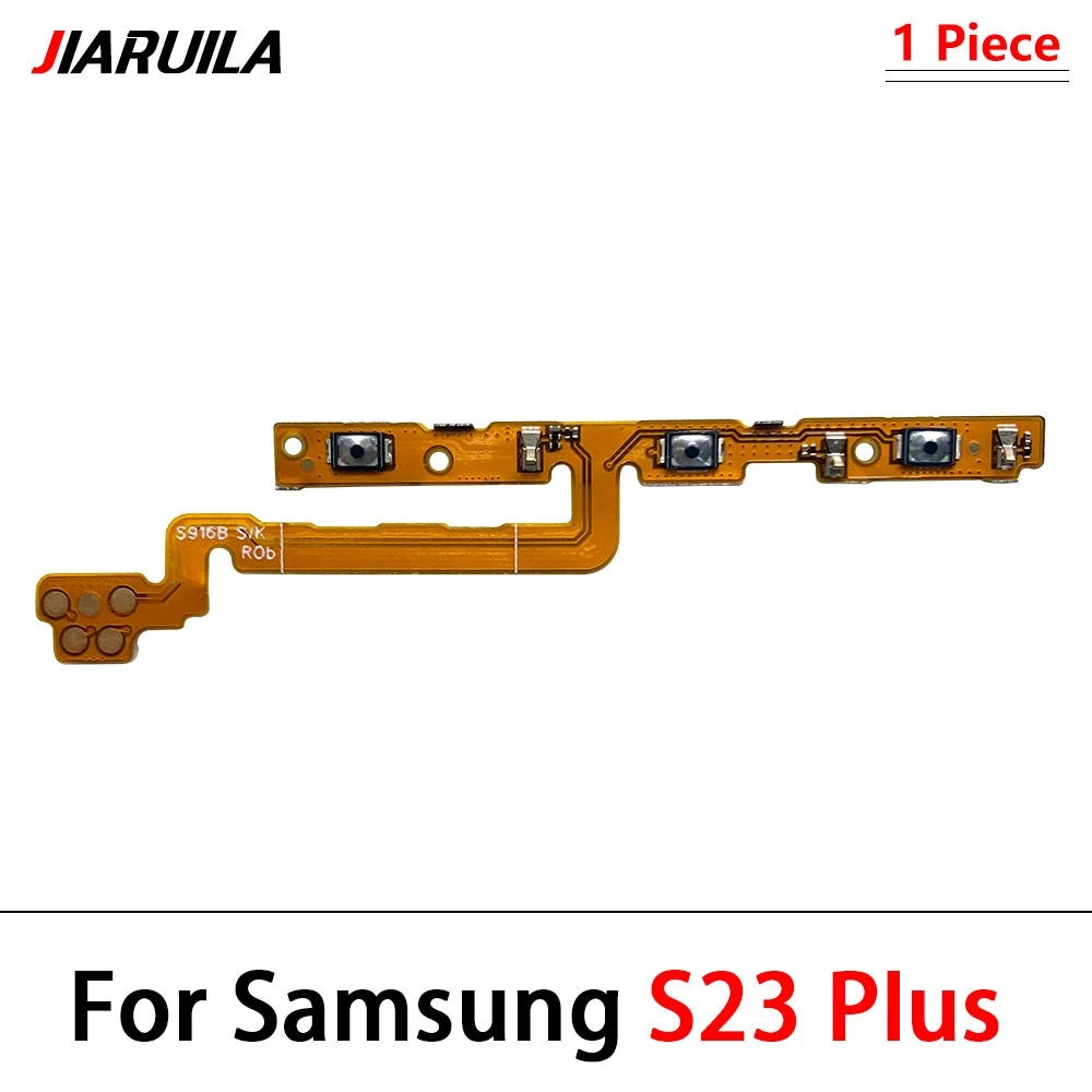 50Pcs, Power on/off Volume Key Button Flex Cable For Samsung S20 S21 S22 S23 Plus Ultra Fe Samsung phone repair parts