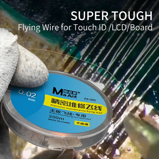 MaAnt Copper 0.01 0.02 0.09 Mm Flying Soldering Jumper for Mobile Phone Computer Motherboard Battery Touch ID Jump Wire Repair Professional Repair Tools