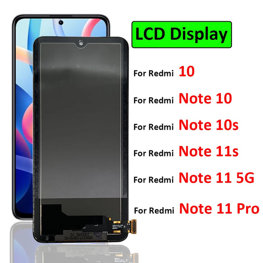 Display Screen For Xiaomi Redmi 10 Note 10 10s 11 11s Pro 5G  Touch Glass Digitizer For Redmi Note 11S LCD  Xiaomi  Xiao mi phone repair parts