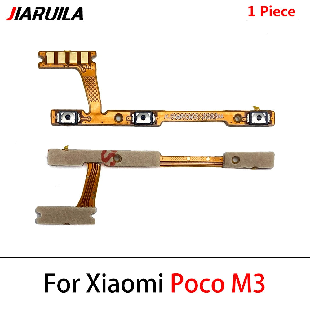 New For Xiaomi Poco F1 F2 F3 F4 F5 M3 M4 X3 X4 X5 X6 Pro 4G 5G GT Power Switch On / Off Button Volume Key Button Flex Cable  Xiaomi  Xiao mi phone repair parts