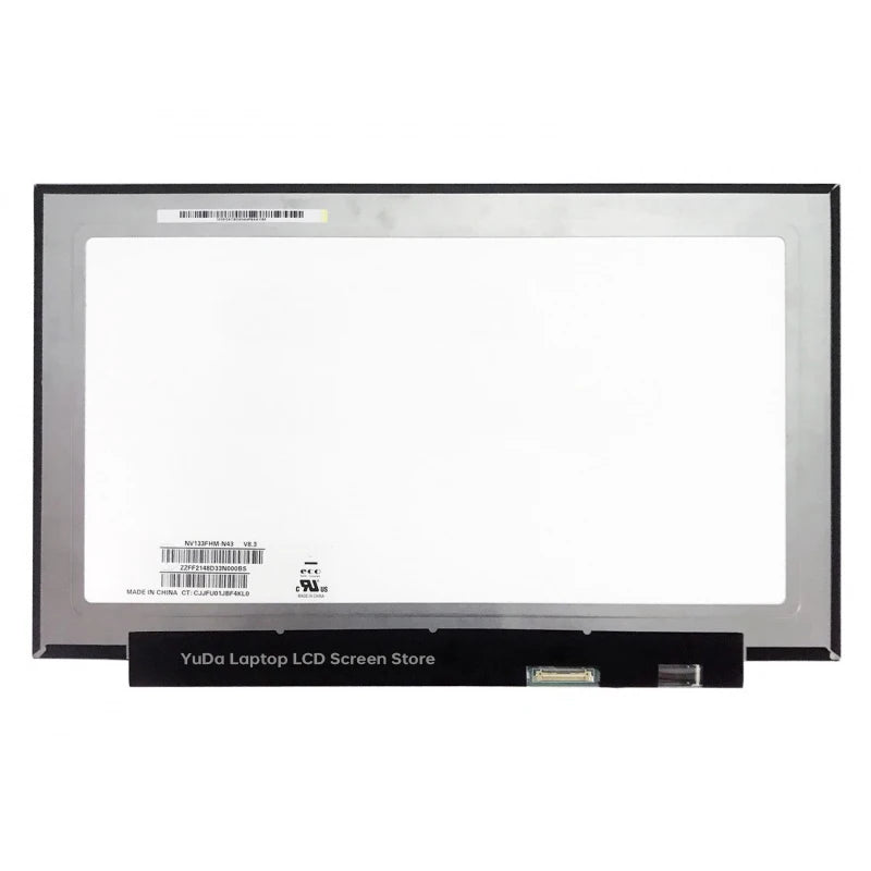 13.3" LCD Screen NV133FHM-N46 N43 N33 N133HCE-EAA EBA EPA B133HAN06.6 06.2 M133NWF4 RC Display Matrix Panel Replacement No-Touch Laptop screen replacement