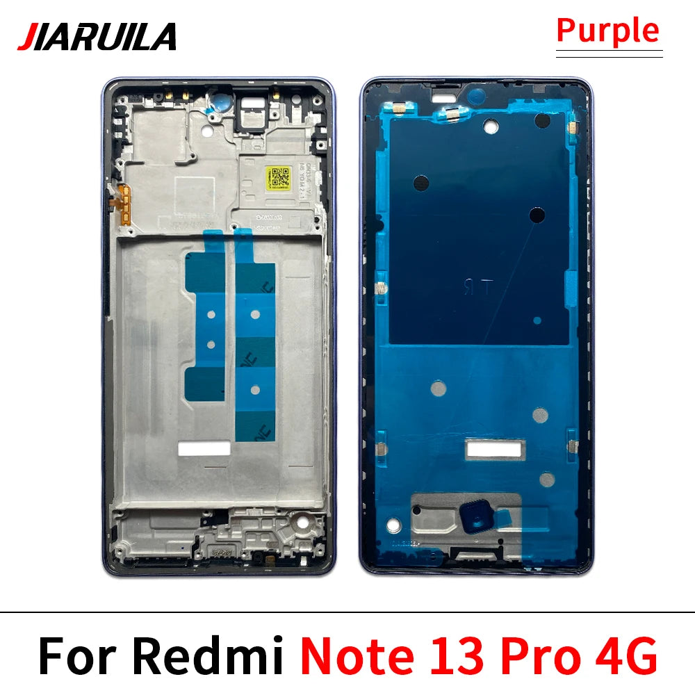 New For Xiaomi Redmi Note 13 Pro Plus 4G 5G Front Housing LCD Frame Screen Bezel Holder Xiaomi  Xiao mi phone repair parts