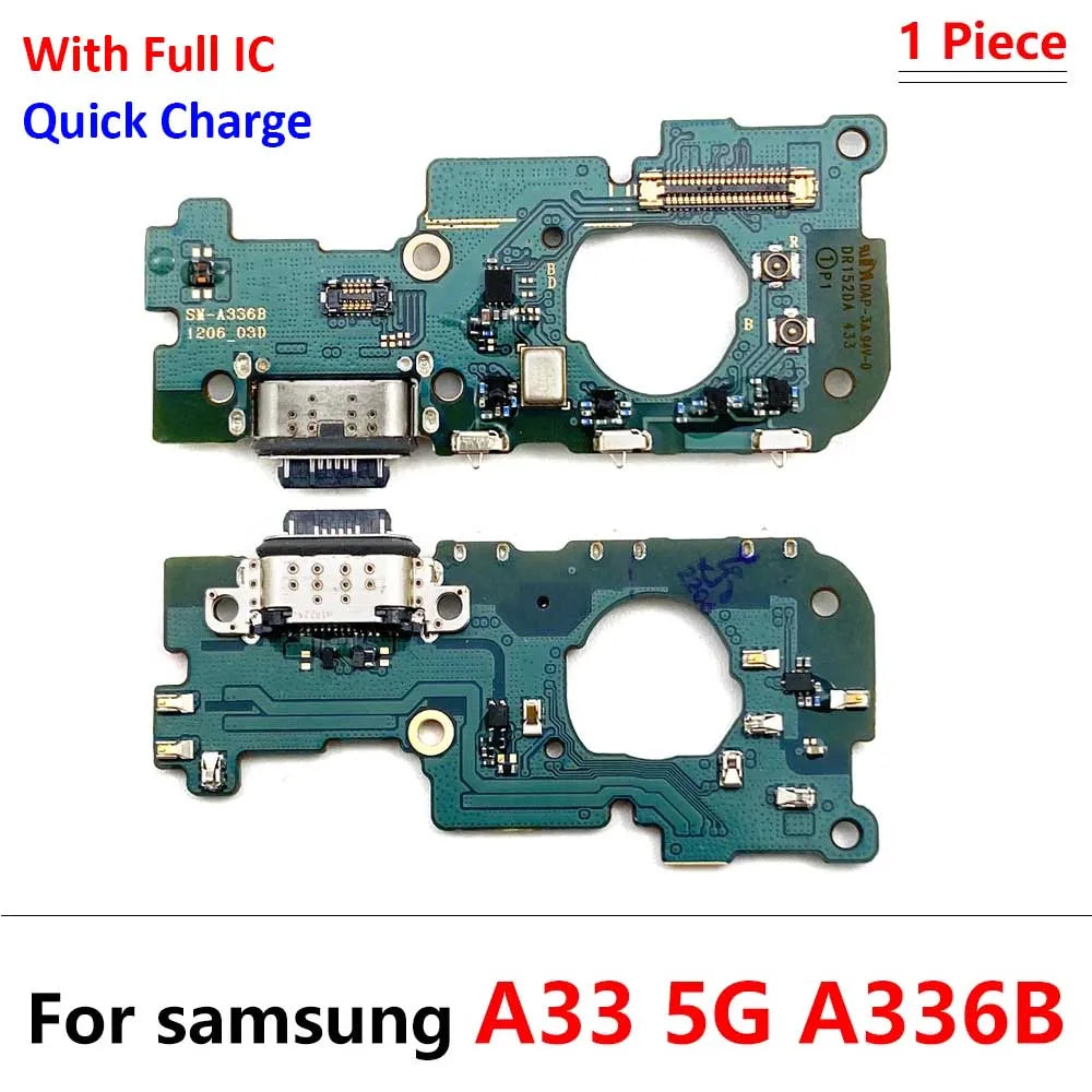 USB Charging Port Board Flex Cable Connector For Samsung A33 5G A336 A336B Microphone Module Samsung phone repair parts