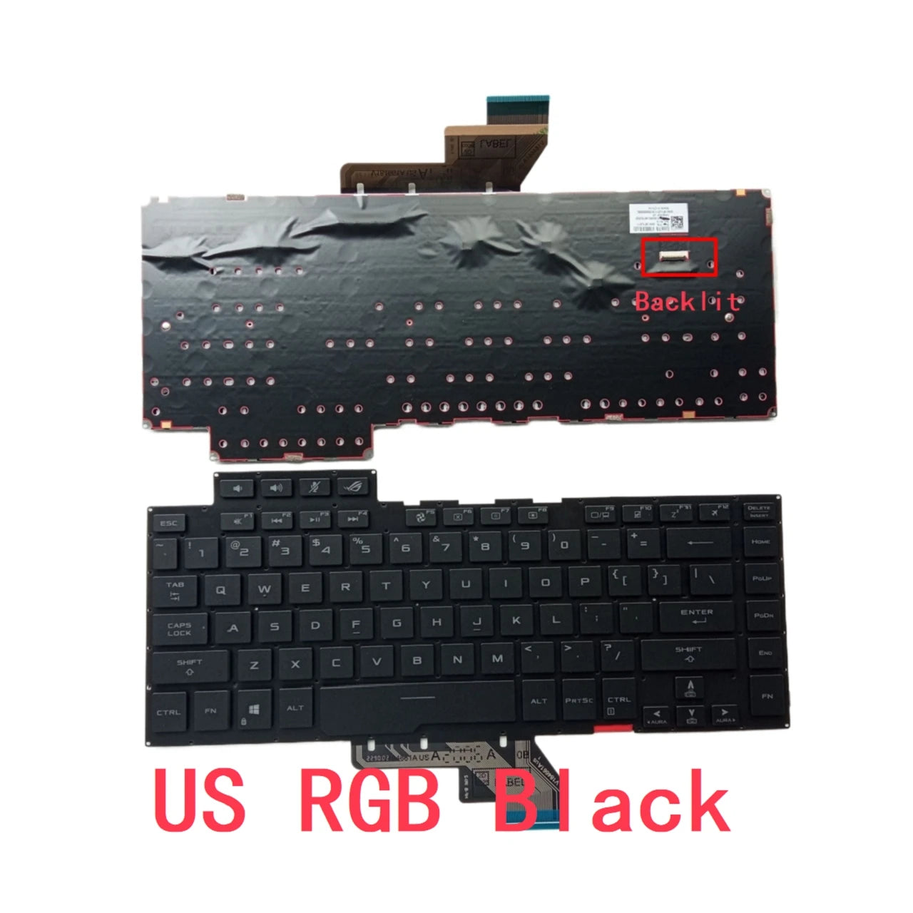 New US Laptop RGB Keyboard For ASUS ROG ZEPHYRUS GU502 GU502G GU502GU GU502GV GA502 GX502 GM502 Notebook PC Replacement ASUS laptop repair parts