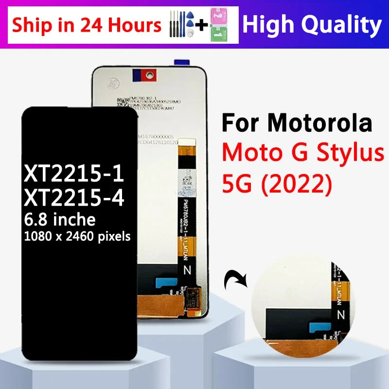 6.8''High Quality For Motorola Moto G Stylus 2022 LCD XT2215-1, XT2215-4 Display Touch Digitizer Assembly Motorola phone repair parts