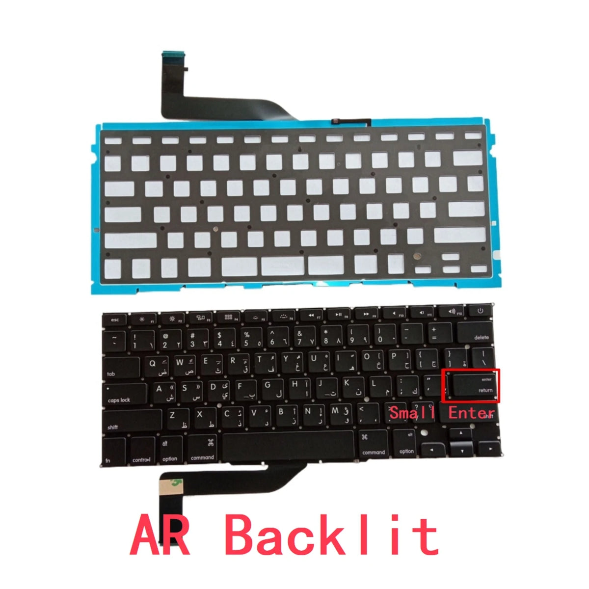 New US Russian Spanish UK Arab Laptop Backlit Keyboard For Apple Macbook Pro Retina 15" A1398 2012 2013 2014 2015 Year MACBOOK laptop repair parts
