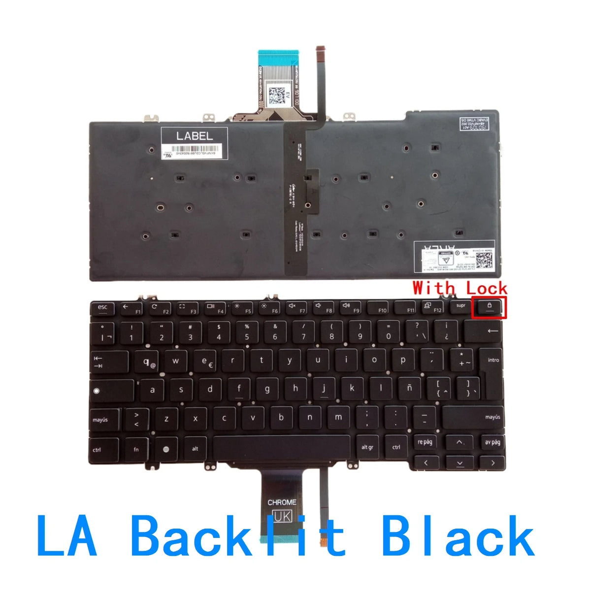 New US Spanish Latin UK Brazil Portuguese Laptop Backlit Keyboard For Dell Latitude 7300 E7300 5300 2 in 1 0483X1Dell laptop repair parts