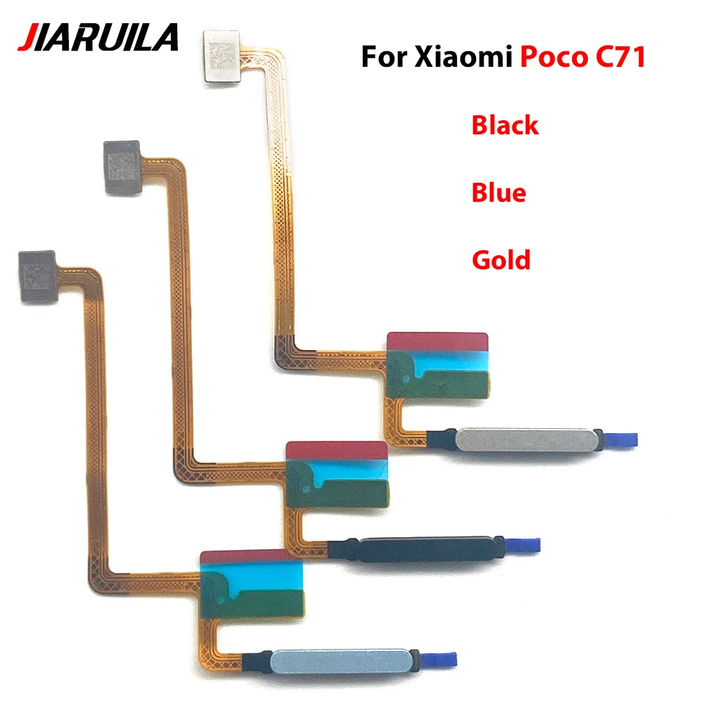 Home Button FingerPrint Touch ID Sensor Flex Cable Ribbon For Xiaomi Poco C50 C55 C65 C71 Replacement Parts Xiaomi  Xiao mi phone repair parts
