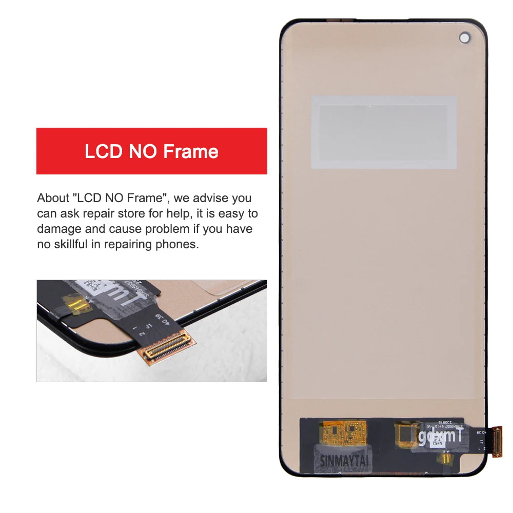6.55'' For OnePlus 9 LE2113 LE2111 LE2110 LE2117 LE2115 LCD Display Touch Screen 1+9 Digitizer Assembly Replacement Parts Oneplus phone repair parts