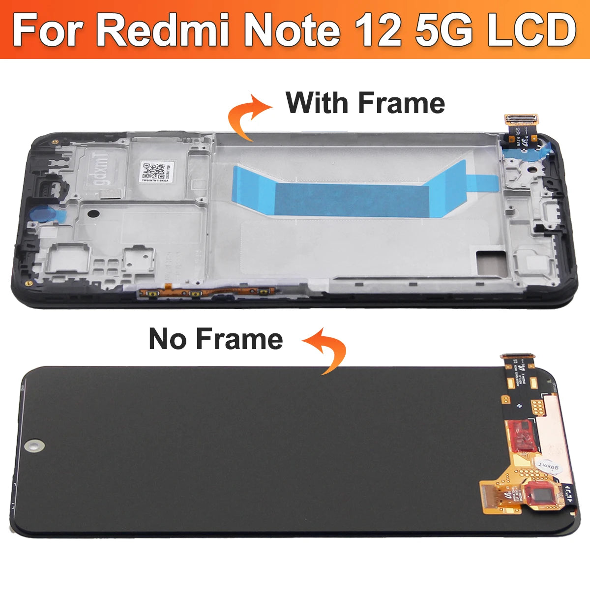 AMOLED For Xiaomi Redmi Note 12 LCD Touch Screen Digitizer For Redmi Note12 5G 22111317I, 22111317G Screen Display Replacement Xiaomi phone repair parts