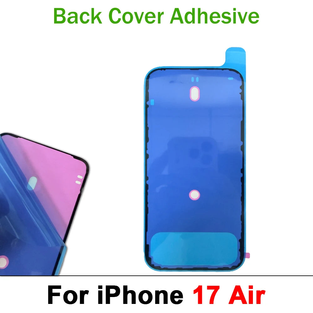 Back Cover Side Waterproof Seal Sticker For iPhone 15 16 17 Pro Max 15 Plus Air Front LCD Adhesive Seal Tape Glue Repair Sticker iPhone phone repair parts