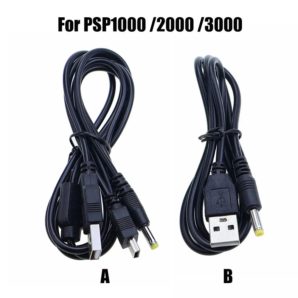 1PC USB Charging Cable Transfer Adapter Wire Data Charger Cord Line For  Psvita PSV 1000 2000  For PSP 1000/2000/3000 For PSP GO Game console repair parts