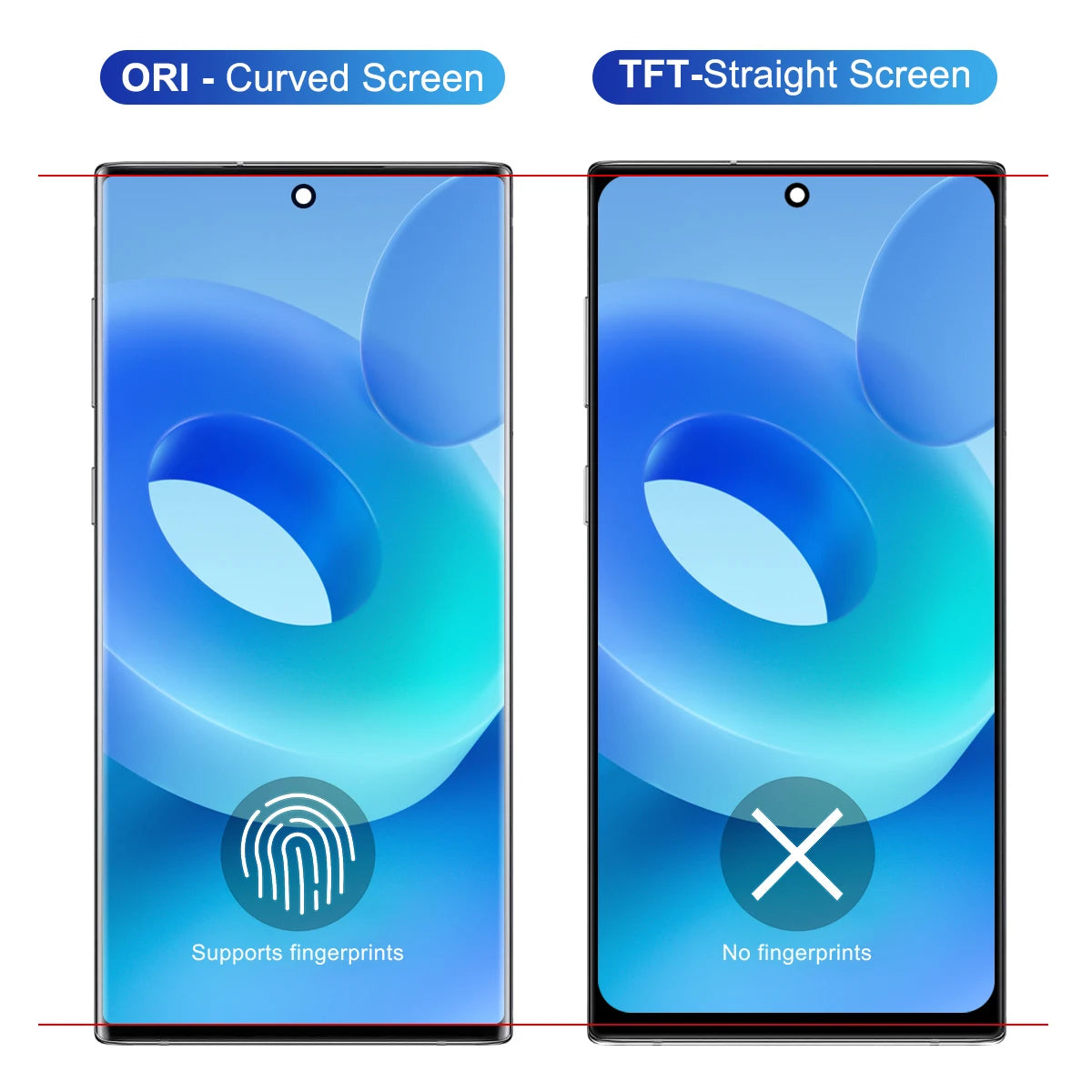 Note10 N970F N970F/DS for Samsung Galaxy Note 10 LCD Screen with Frame Display Digitizer Assembly Replacement Parts 100% Tested Samsung phone repair parts