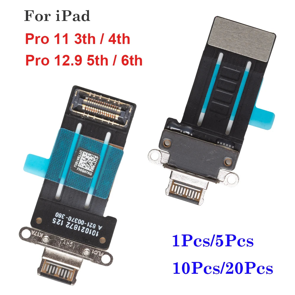 USB Charging Connector Dock Port Flex Cable For iPad Pro 11 inch (2021) 3th (2022) 4th & 12.9 inch (2021) 5th (2022) 6th iPad tablet repair parts
