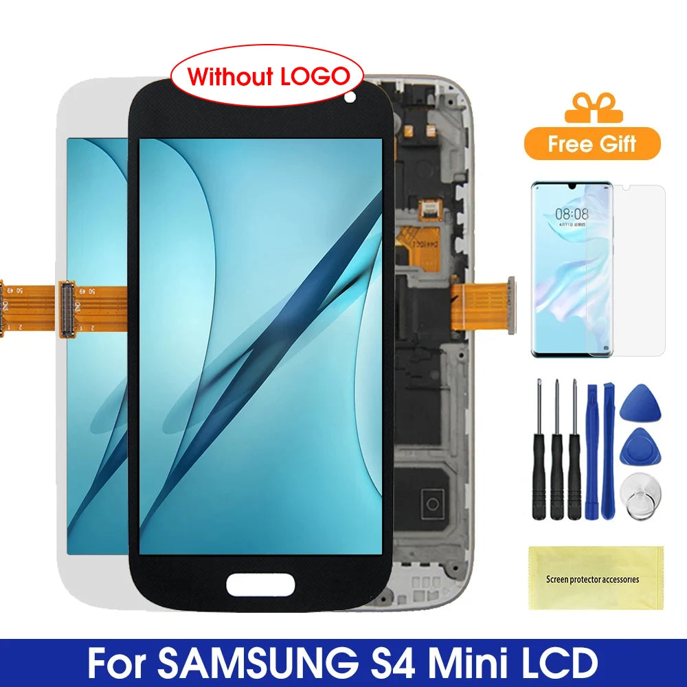 S4 Mini Display Screen, for SAMSUNG Galaxy S4 Mini I9192 I9190 I9195 Lcd Display Touch Screen Digitizer Assembly Replacement Samsung phone repair parts