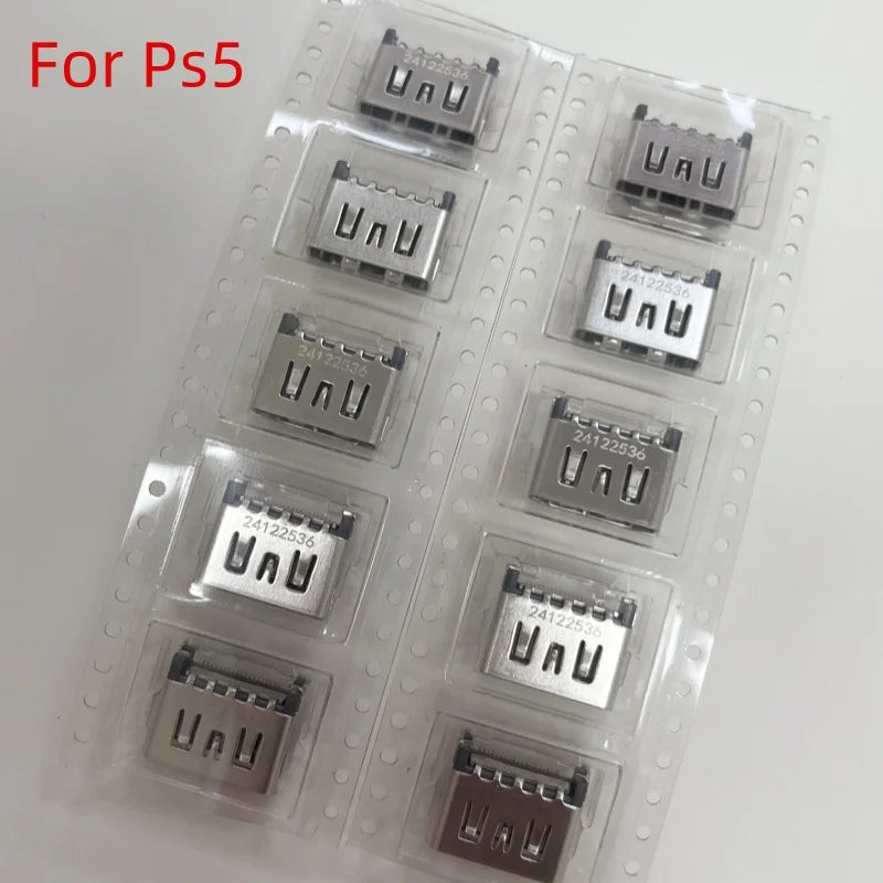 10pcs/lot Original For PS5 HDMI-compatible Port Socket Interface Connector for PS4 1000 1200 Fat Slim PRO HDMI-compatible Port Game console repair parts