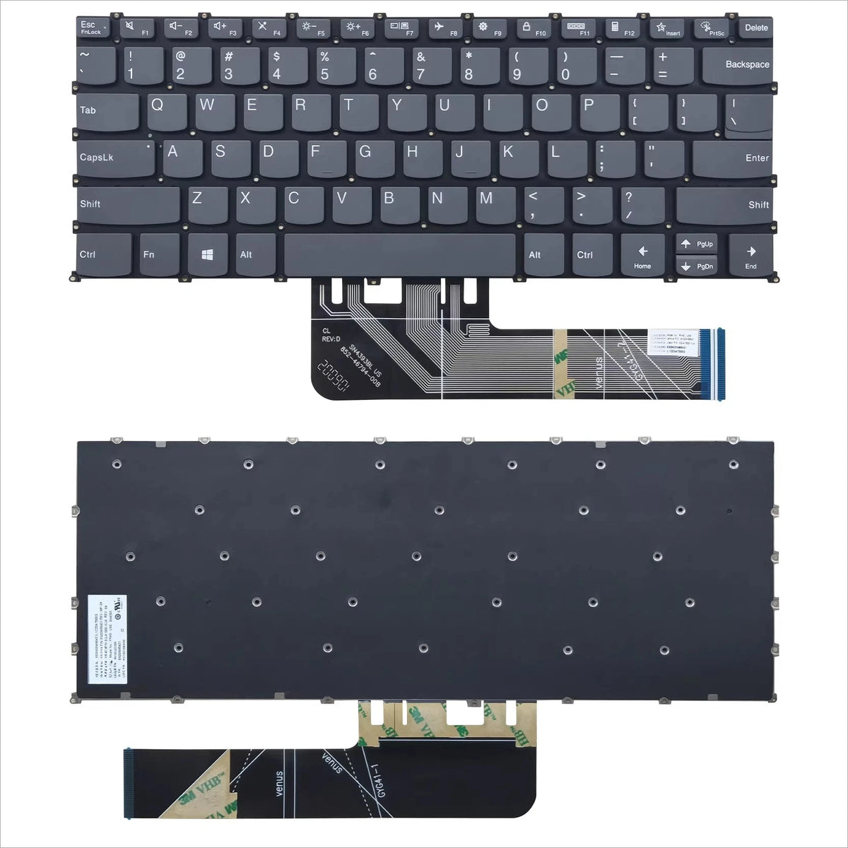 Upper case keyboard for Lenovo Xiaoxin Pro 14 IAH5R ARH5R 2022 Yoga Slim 7 Pro 14IAP7 topcase palmrest  cover touchpad 5CB1J30910 Lenovo laptop repair parts