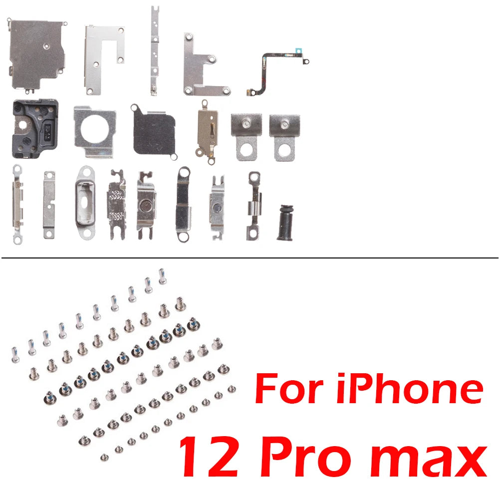 1set Full Set Metal + Screw for iPhone 13 Pro Max 14 Plus 11 12 Inner Bracket Accessories Shield Plate Parts iPhone phone repair parts