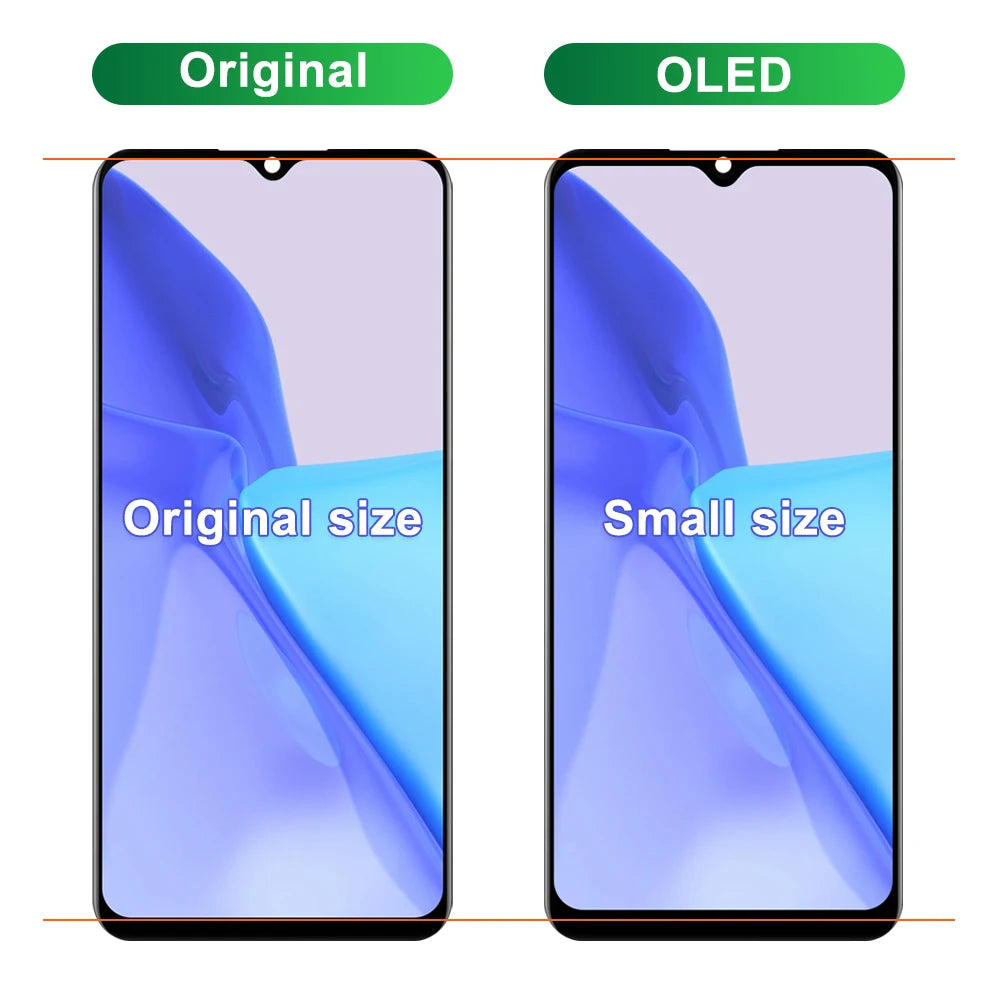 Reno 3 OPPO Reno3 CPH2043 Display Screen with Frame, for Oppo A91 CPH2001 CPH2021 Lcd Display Digital Touch Screen Assembly OPPO phone repair parts