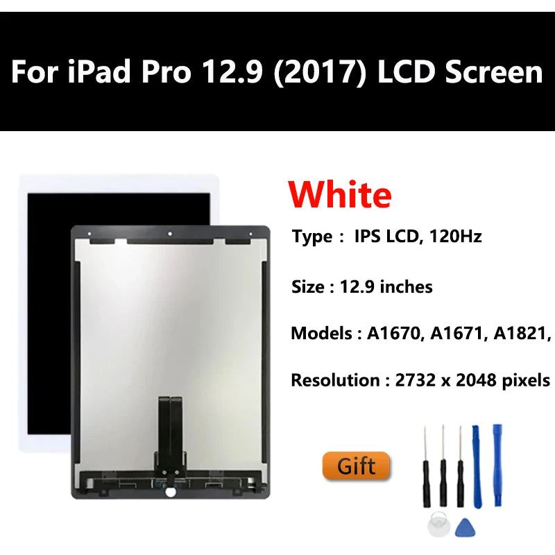 Tested LCD Display For Apple iPad Pro 12.9" A1584 A1652 A1670 A1671 A1821 2015 Touch Screen Digitizer Sensors Assembly Panel  iPad repair parts