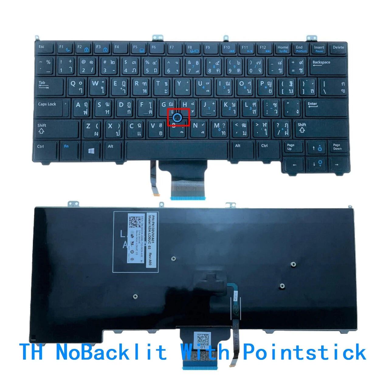 New US Spanish Language  Backlit Keyboard For Dell Latitude 12-7000 14-7000 series E7420 E7240 E7440 E7420D 08PP00Dell laptop repair parts