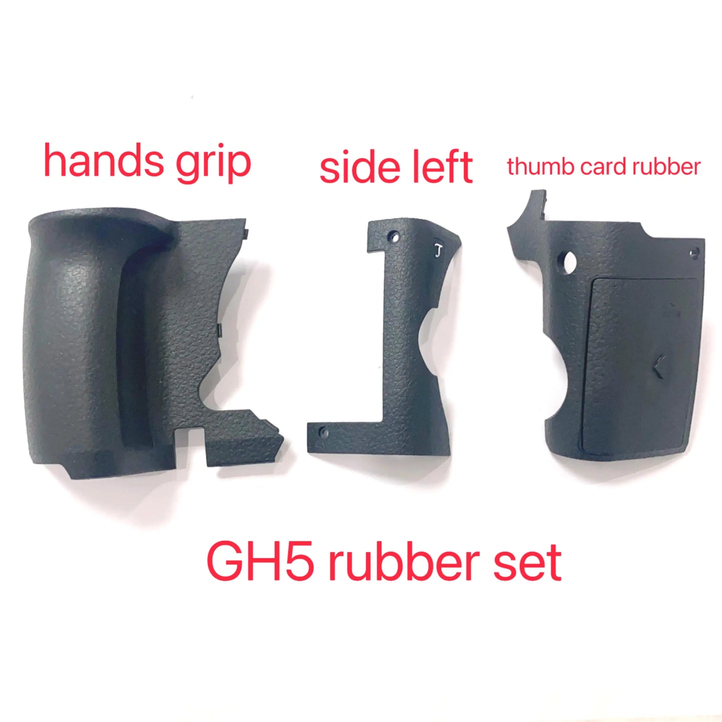 New Original for Panasonic GH5 Rubber Set Hands Grip/Side Left/Thumb Card Cover Rubber Camera Body Rubber Set Digital Camera repair parts