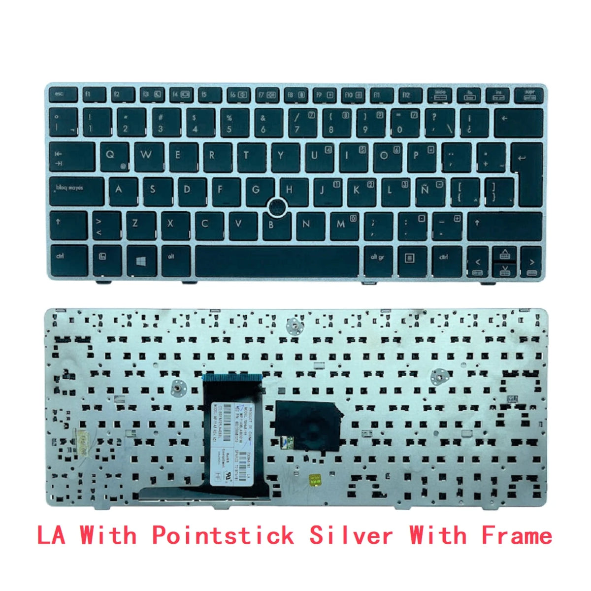 New US Russian Spanish Latin Brazil Laptop Keyboard For HP Elitebook 2560 2560P 2570 2570P 700948-B31  HP laptop repair parts