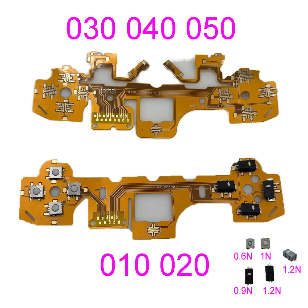 For PS5 V1 V2 V3 DS5 Edge Controller Smart Front Buttons For Dualsense Clicky Front Flex Buttons  Face Dpad Buttons Trigger Game console repair parts