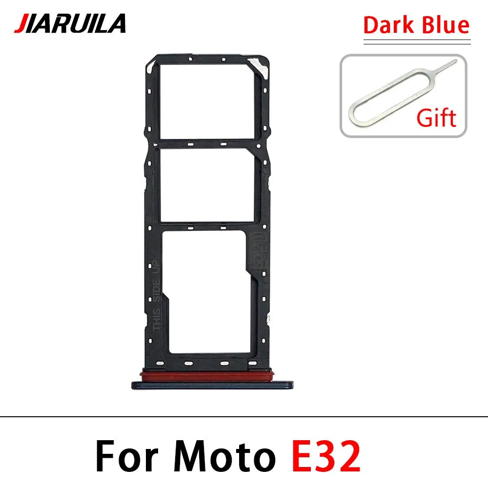 New For Motorola Moto E13 E32 E22 E22i Micro Nano SIM Card Holder Tray Slot Holder Adapter Socket Motorola phone repair parts