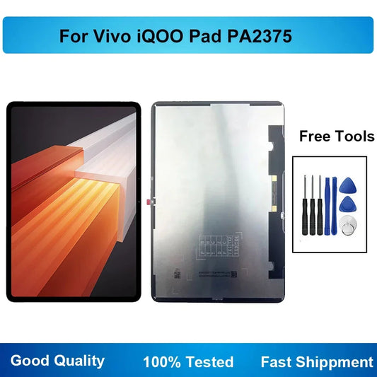 12.1" For Vivo iQOO Pad PA2375 LCD Display Touch Screen Digitizer Assembly Replacement Tools Tablet repair parts