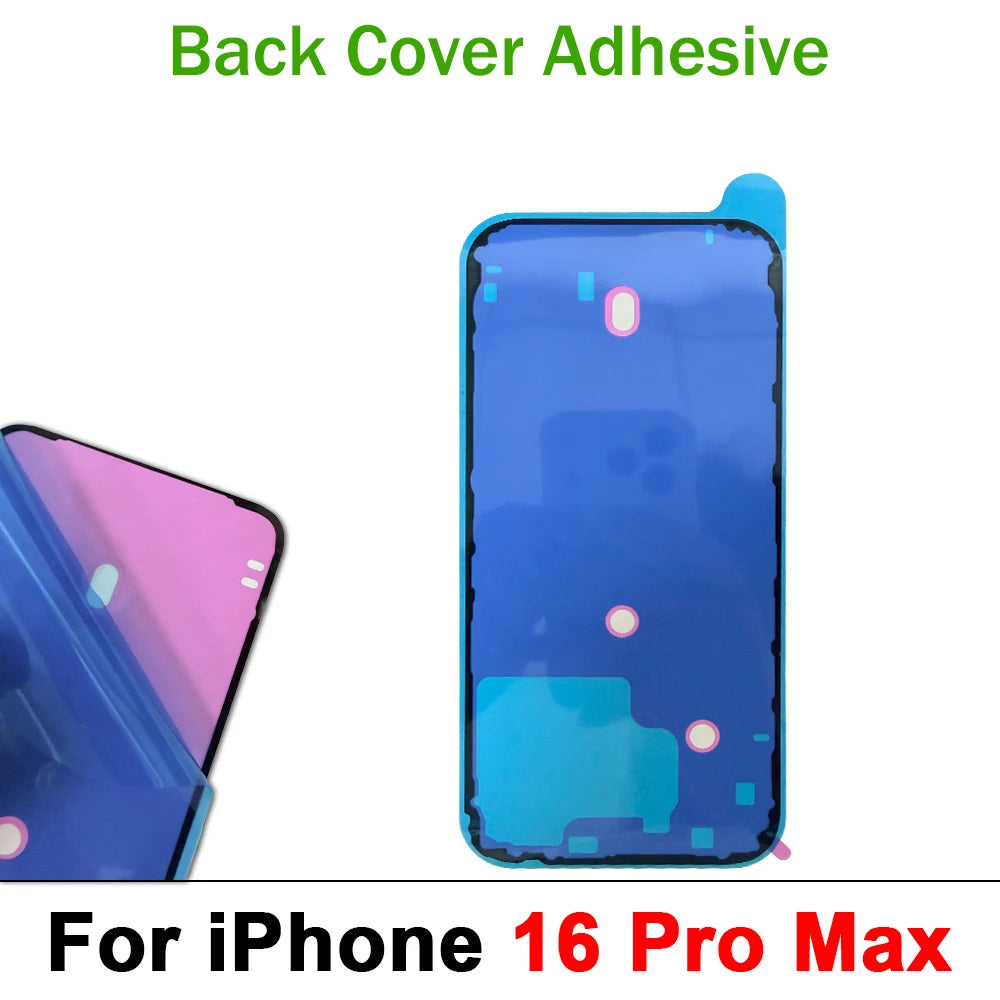 Back Cover Side Waterproof Seal Sticker For iPhone 15 16 17 Pro Max 15 Plus Air Front LCD Adhesive Seal Tape Glue Repair Sticker iPhone phone repair parts