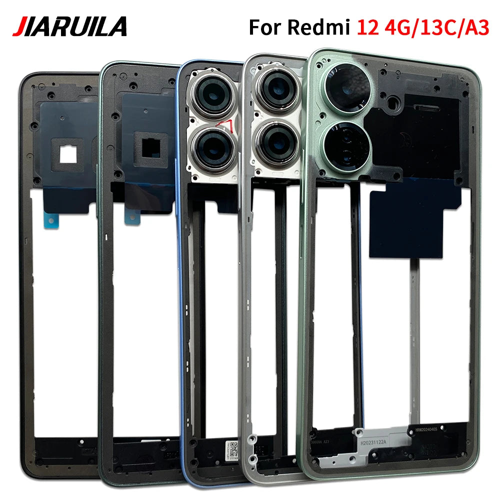 New Middle Frame For Xiaomi Redmi 12 13 13C 14C 4G 5G Door Housing Bezel Repair Parts Xiaomi  Xiao mi phone repair parts