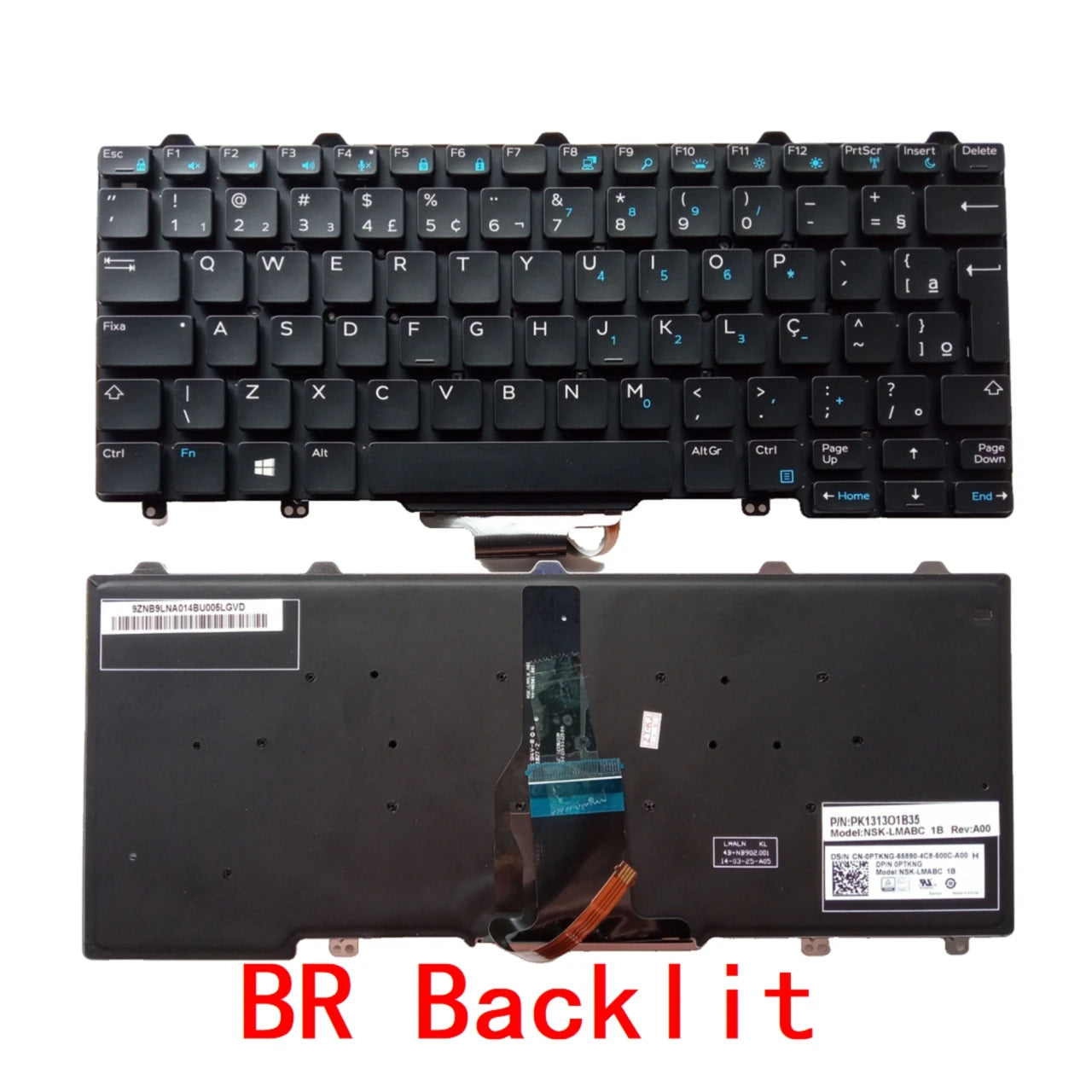 New US Brazil Laptop Backlit Keyboard For Dell Latitude E5250 E7270 E7250 7350 5290 7250 5250 Notebook PC ReplacementDell laptop repair parts