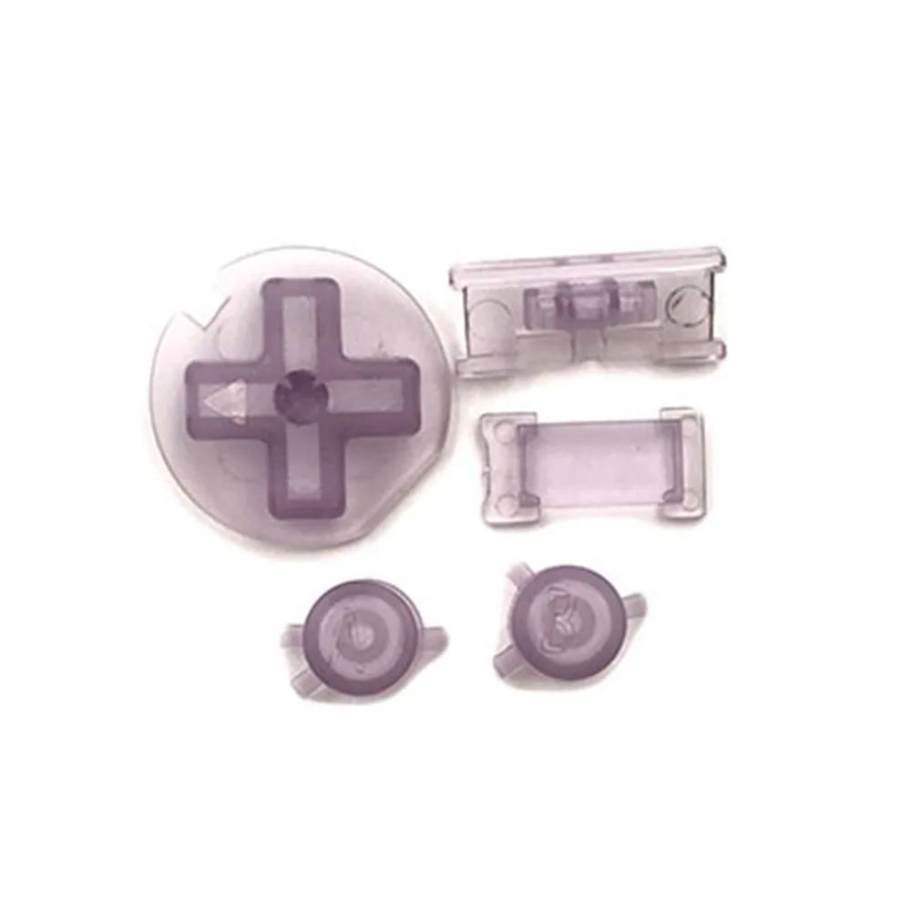 1-10sets For GBC Plastic Power ON OFF Buttons Keypad A-B D-pad Game console repair parts