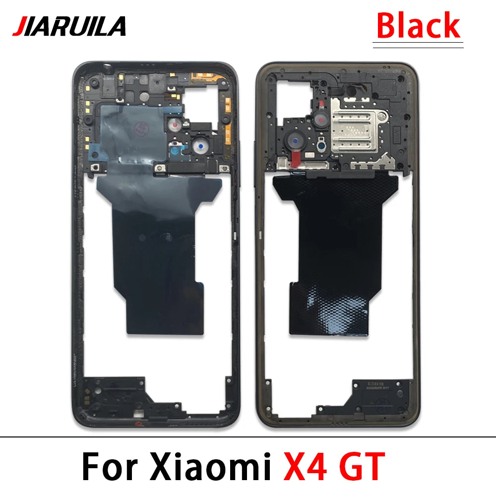 10Pcs, Middle Frame Housing For Xiaomi Poco X3 X4 GT X4 X5 M5s M4 Pro 4G 5G Middle Frame Holder Cover Frame Volume Key Parts  Xiaomi  Xiao mi phone repair parts