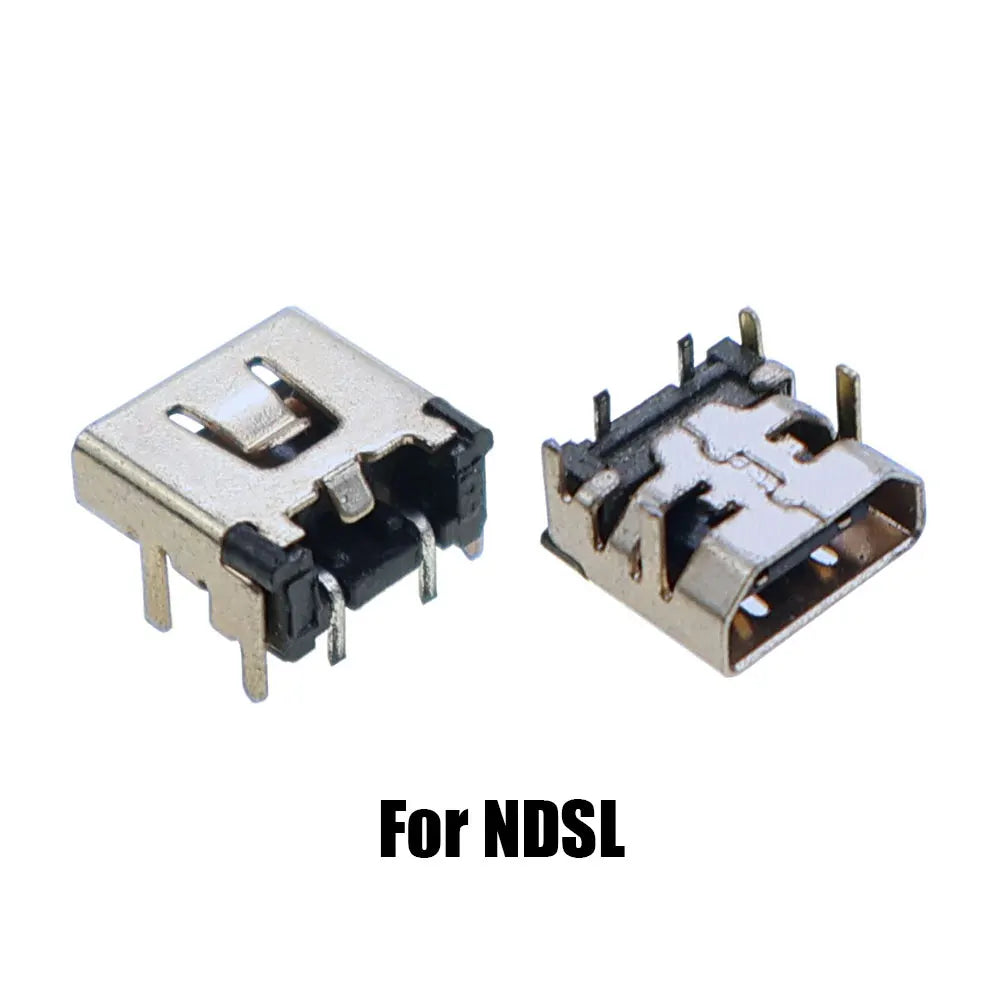 2pcs For NDS NDSL NDSi XL Power Socket Charging Port For GBA GBASP Link Connector For Switch / Lite / Oled / Pro NS Console Game console repair parts