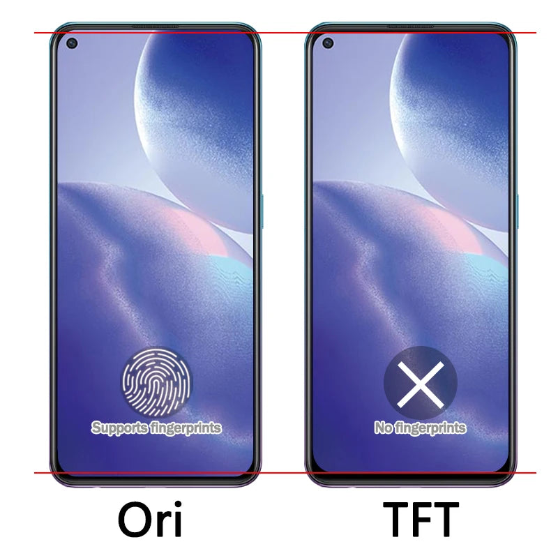 A94 A95 A74 Display For Oppo Reno 5Z 6Z 7Z 8Z 5lite 6lite 8lite LCD Touch Screen For Realme 7Pro 8Pro LCD 1+N20 5G Screen Oppo phone repair parts Realme phone repair parts