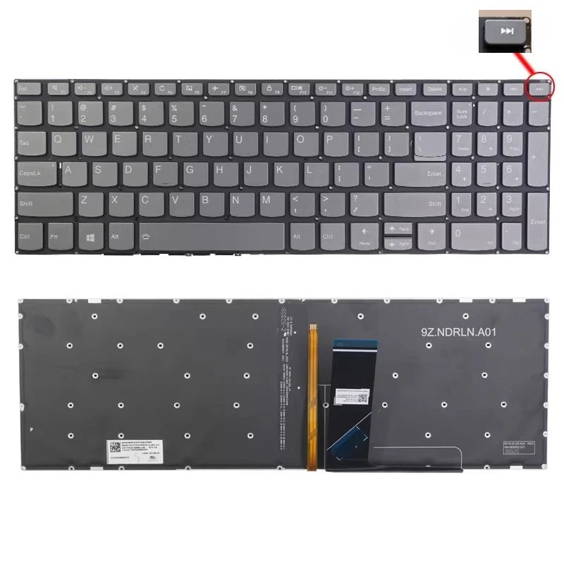 Upper case keyboard for Lenovo Ideapad 330S-15IKB Xiaoxin 7000-15IKBR 15IBK 15ARR C shell topcase palmrest cover touchpad Lenovo laptop repair parts