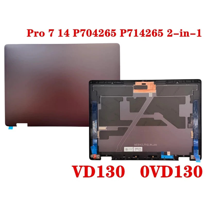 NEW ORIGINAL Laptop Lcd Back Case FOR DELL Pro 7 14 P704265 Pro 7 14 P714265 2-in-1 0MY45V 0784YD 0VD130 Dell laptop repair parts