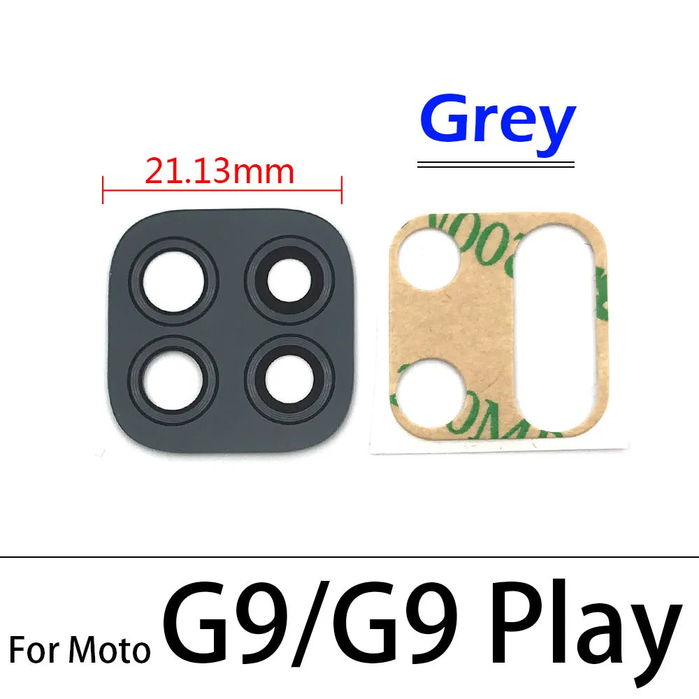 10Pcs/Lot,  Camera Glass For Motorola Moto G8 G9 Plus Play Power Lite Rear Back Camera glass Lens With Glue Adhesive Motorola phone repair parts