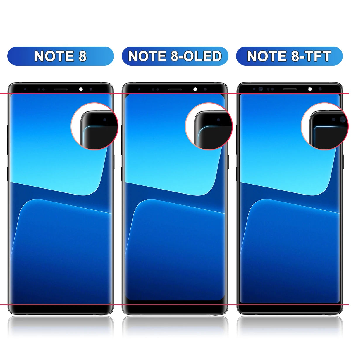 Note 8 LCD With Frame For Samsung Note8 N950F N950U N950W N950FD LCD Display Touch Screen Digitizer Assembly Display 100% Tested Samsung phone repair parts