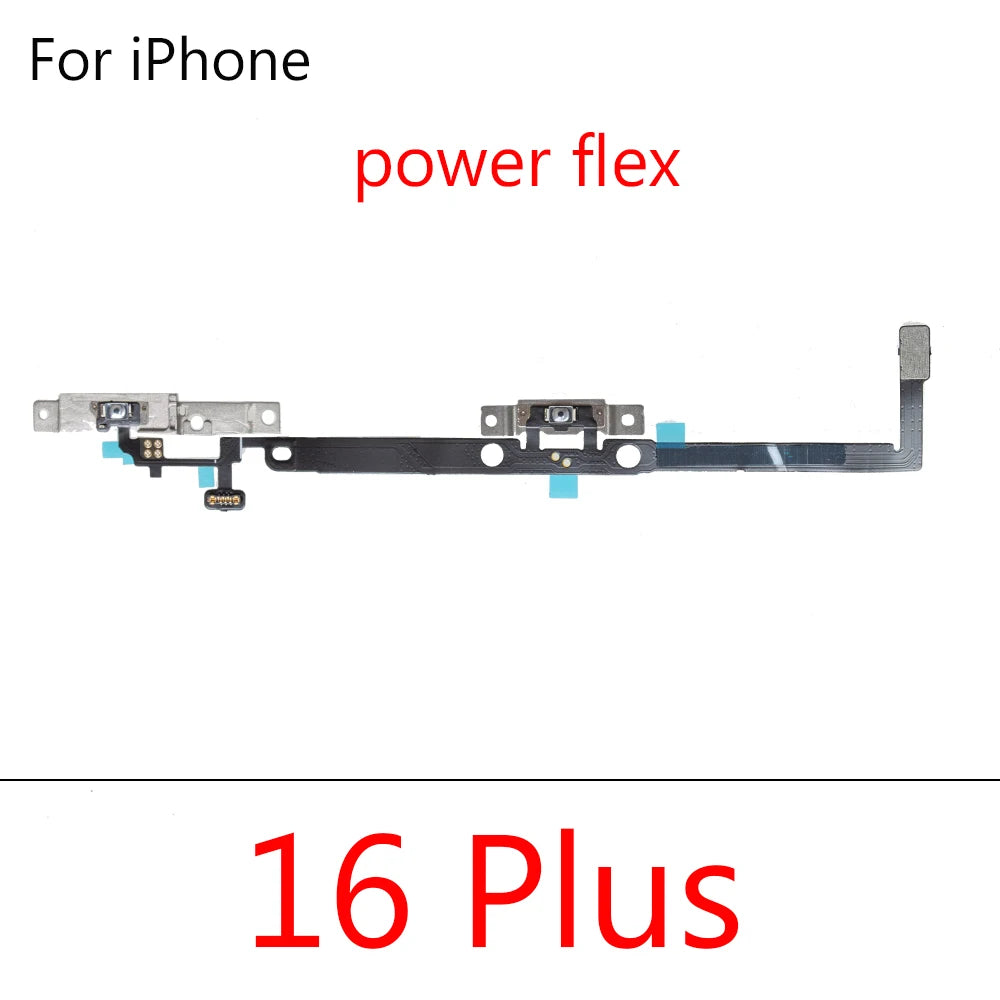 Power Switch On Off Mute Volume Button Flex Cable For iPhone 16 Plus Pro Max Promax Power On Off Volume Flex Repair Parts iPhone phone repair parts