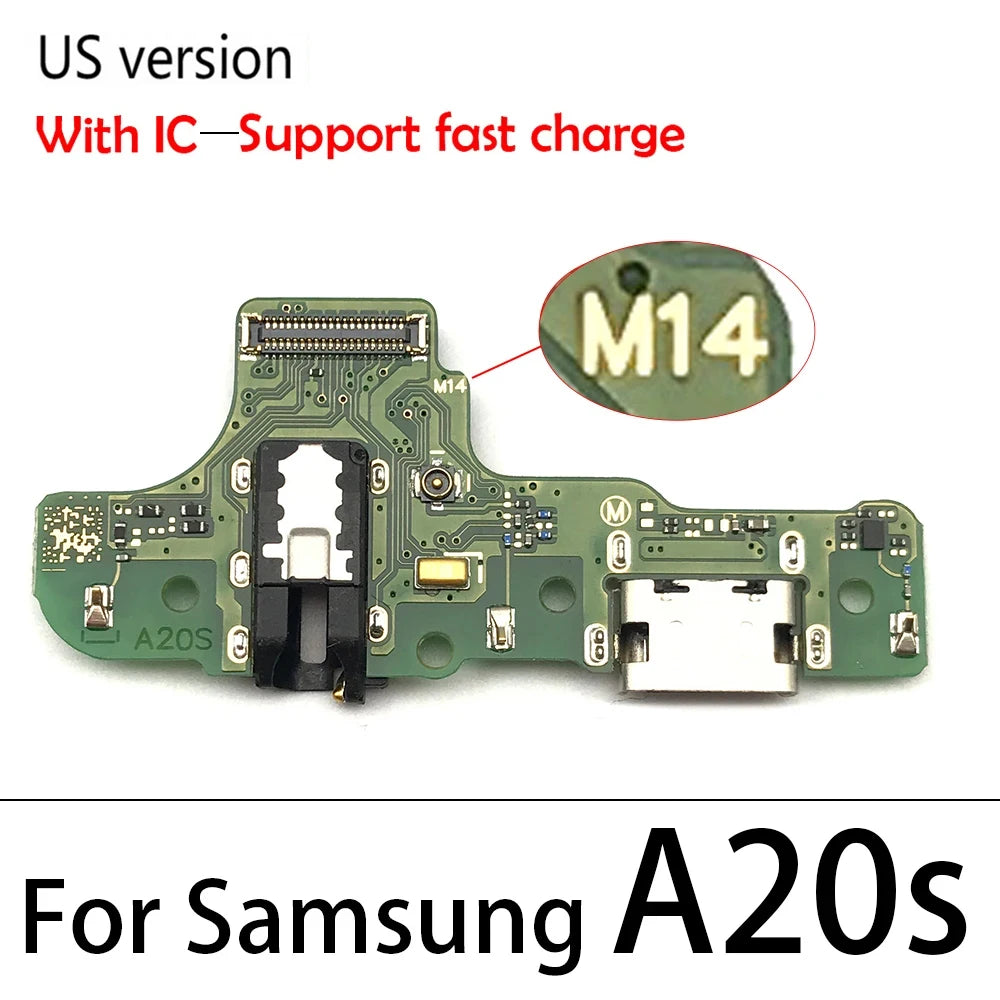 New USB Charging Port Dock Charger Connector Board Flex Cable For Samsung A51 A01 A11 A21s A31 A10 A20 A30 A50 A10s A20s Samsung phone repair parts