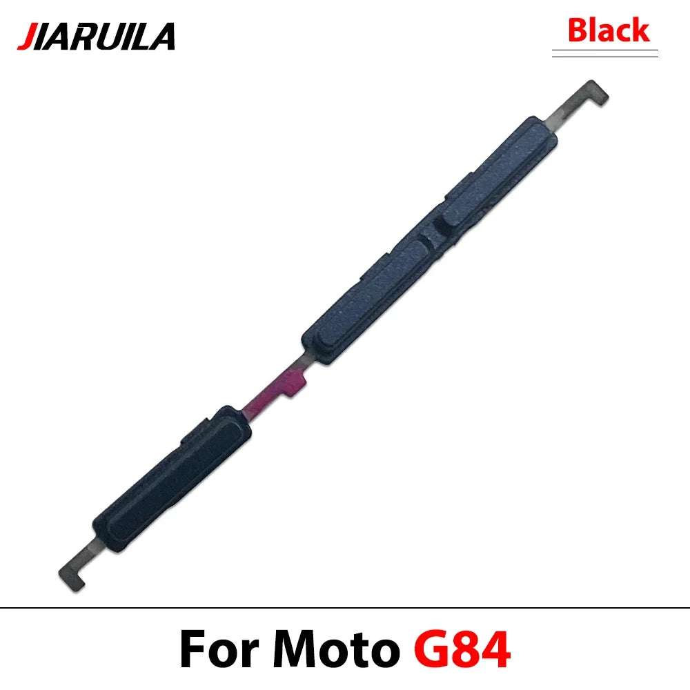 10Pcs, Side Key Power and Volume Button Key For Motorola Moto G04 G14 G24 G34 G54 G84 Replacement Parts Motorola phone repair parts