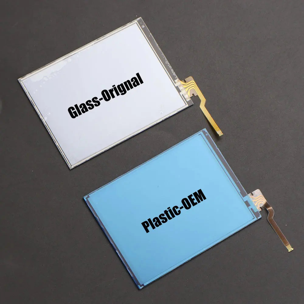 For 2DS Game Plastic Glass Touch Screen Digitizer Lens Panel Cover Top Bottom Clear Protective Film Stylus Pen Replacement Game console repair parts